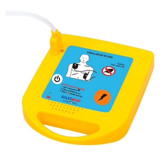 Simulador de DEA Desfibrilador Básico para Treinamento de Reanimação
