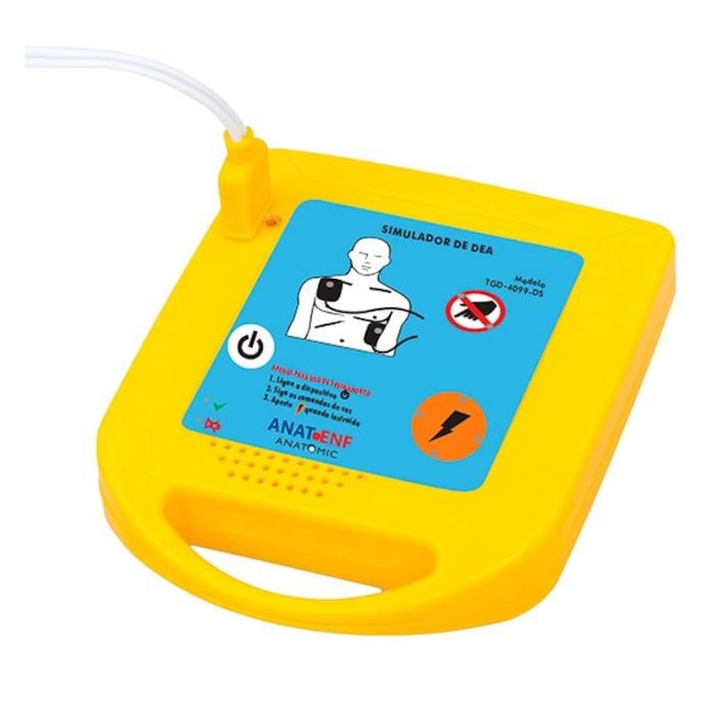Simulador de DEA Desfibrilador Básico para Treinamento de Reanimação-d99bddfa-9493-4a14-8e59-8d5a751d69c3