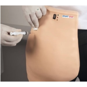 Simulador para Treino de Injeção Intramuscular no Glúteo com Dispositivo de Advertência