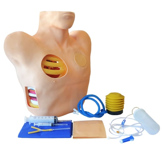 Simulador Torso para Treino de Drenagem Pleural