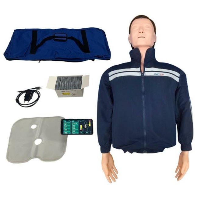 Simulador Torso para Treino de RCP com Pulso Carotídeo e Painel Led-2c0d2a88-0b0d-461d-bc2d-46e906000b96
