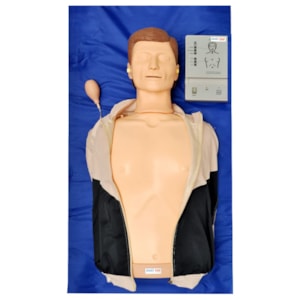 Simulador Torso para Treino de RCP com Pulso Carotídeo e Painel Led