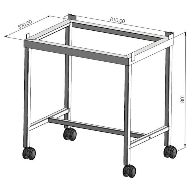 Suporte Para Cabine de Fluxo Laminar Metálica Compact-d89f197d-5484-43d0-973a-47076b8cf28e