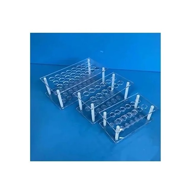 Suporte Para Tubo de Ensaio em Acrílico 40 Tubos-267a5b07-2842-465e-a09c-a28daef88472