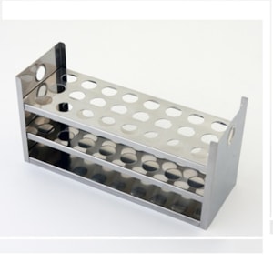 Suporte Para Tubos de Ensaio Em Aço Inox Com Cabeceira