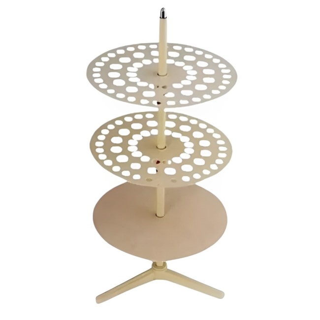 Suporte Vertical Giratório para 64 Pipetas em Alumínio-95556dae-028a-42a5-be4b-2b3ff756e688