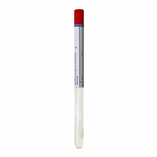 Swab Estéril Tubo Com Meio Cary-blair Pacote com 100 Unidades