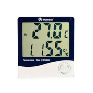 Termo-Higrometro Digital -10 a +50C / 20 a 90% UR Max/Min - Incoterm 9690.02