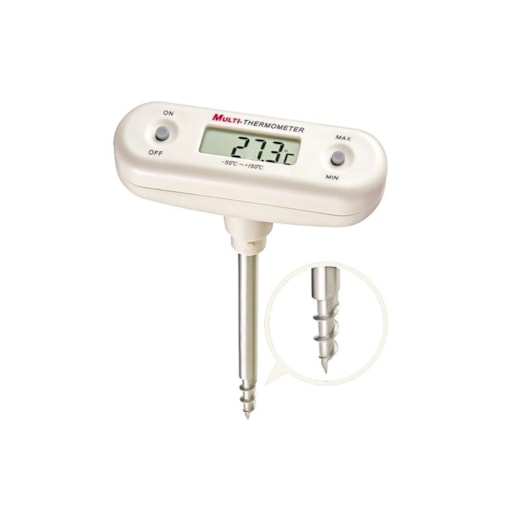 Termometro Digital Tipo Saca-Rolhas com Rosca para Congelados -50 a +150C - Incoterm T-DIV-0122.00