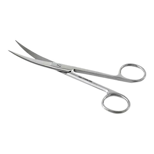 Tesoura Cirúrgica Para Uso Geral 15cm Curva Fina/Fina