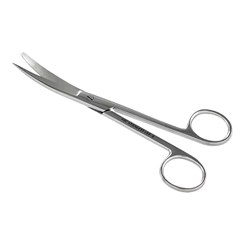 Tesoura Cirúrgica Para Uso Geral 15cm Curva Fina/Romba