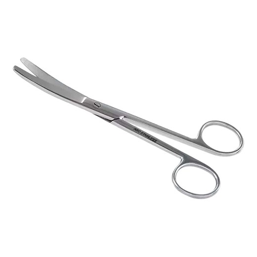 Tesoura Cirúrgica Para Uso Geral 15cm Curva Romba/Romba
