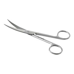 Tesoura Cirúrgica Para Uso Geral 17cm Curva Fina/Fina