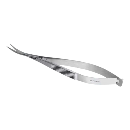 Tesoura Noyes Iris Para Microcirúrgia 12cm Curva