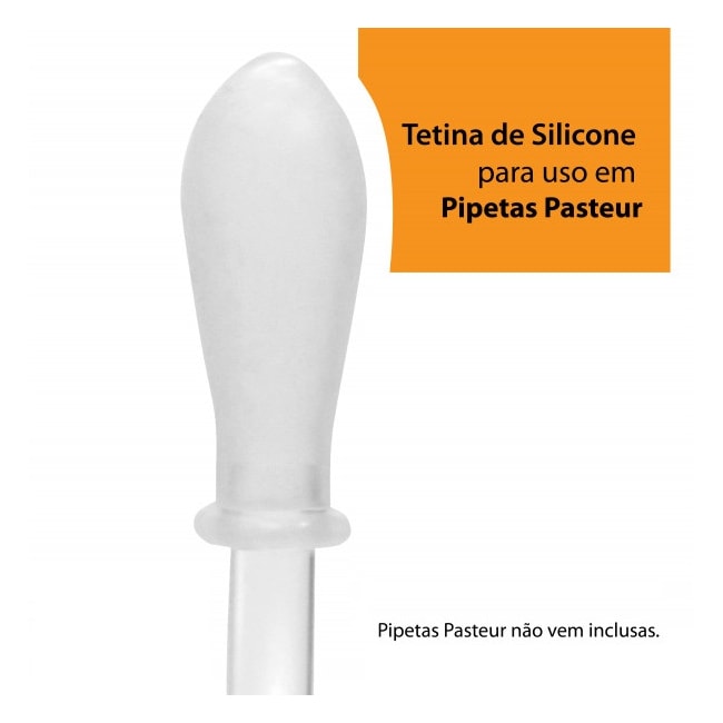 Tetina de Silicone Para Pipeta Pasteur-5803bbce-d8ff-4e21-b6bd-08e639ac5dd6