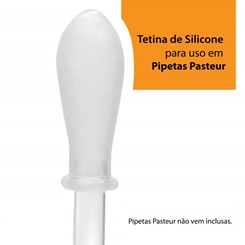 Tetina de Silicone Para Pipeta Pasteur