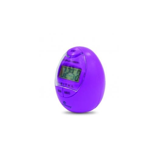 Timer Digital de Cozinha tipo Ovo Lilas com Alarme - Incoterm 7770.03