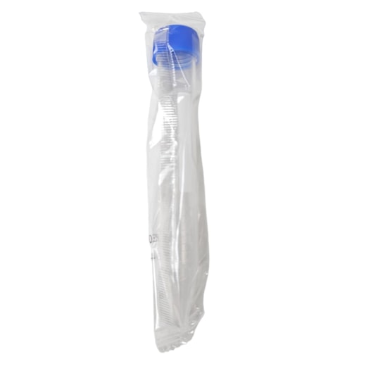 Tubo para Centrífuga Tipo Falcon 15ml Estéril Embalagem Individual Pacote com 100 Unidades