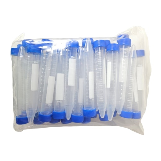 Tubo para Centrífuga Tipo Falcon 15ml Pacote Com 50 Unidades