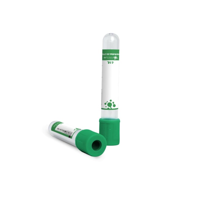 Tubo para Coleta à Vácuo Tampa Verde Heparina de Lítio Caixa com 100 Unidades-079c0de3-3873-4baa-b876-56a4e24a1ef7