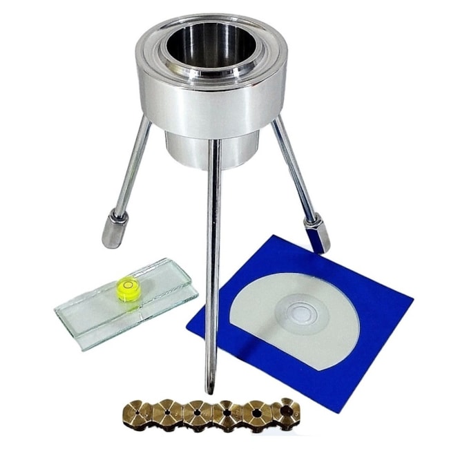 Viscosímetro Copo Ford de Aço Inox Kit Completo-20112f50-904a-4d62-8d5f-91118ce7589c