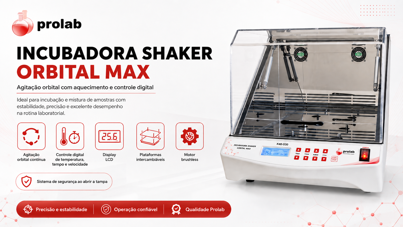 incubadora shaker max