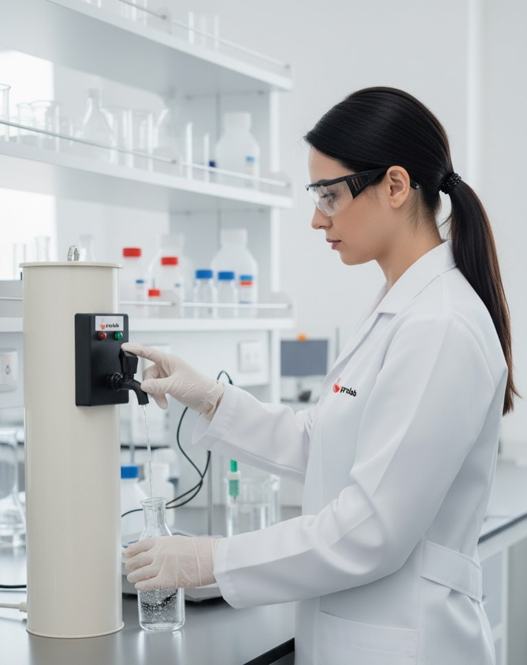 deionizador de água prolab cientista