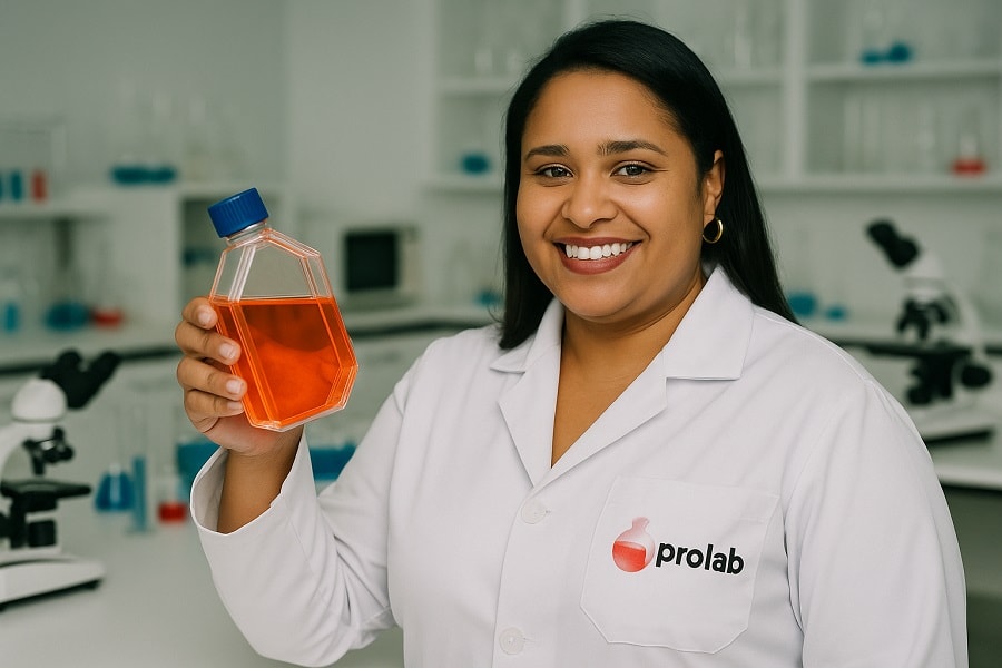 Frasco para cultivo biologia