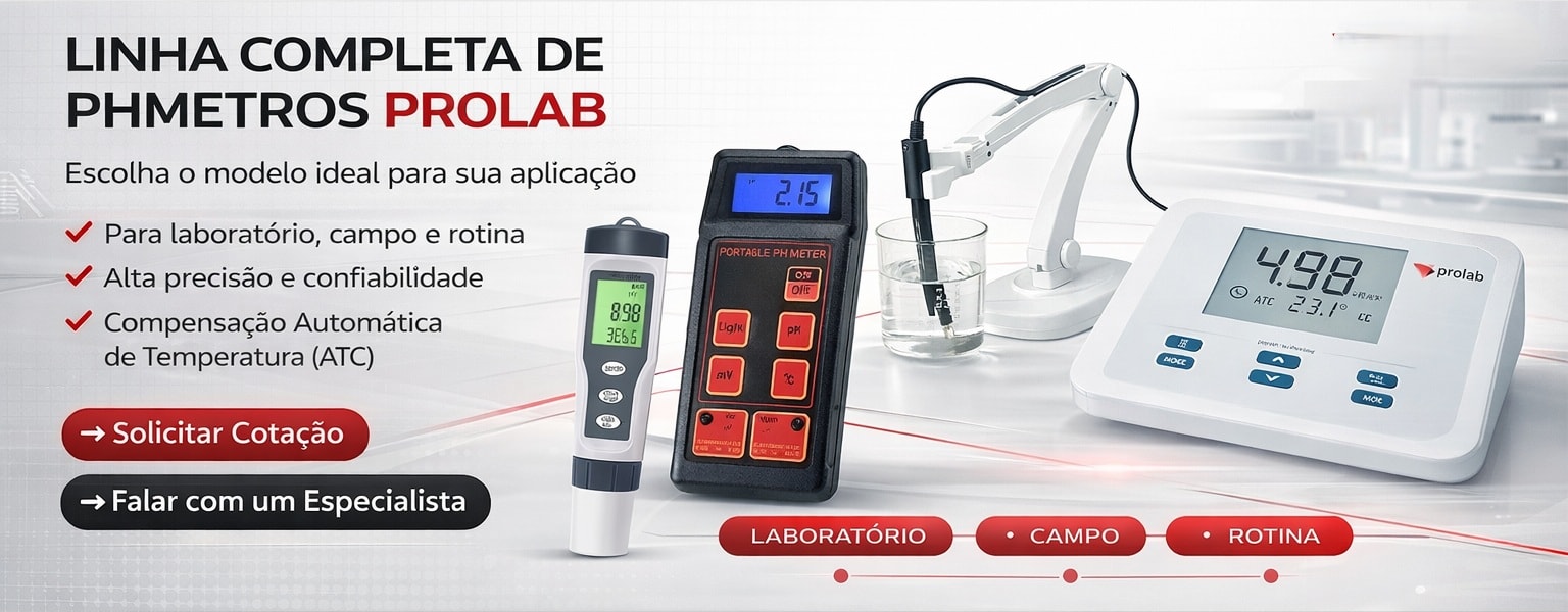Linha completa de pHmetros Prolab