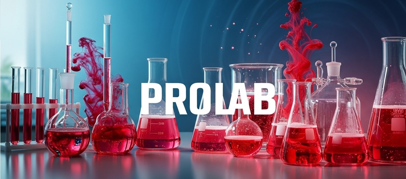 Conjunto de vidraris de laboratório: becker, erlenmeyer, balões e provetas